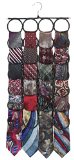 Tie Rack Closet Door Organizer the No Snags Best Space Saving Scarf Hanger for Infinity Scarves Pashminas and Ties 1-Black