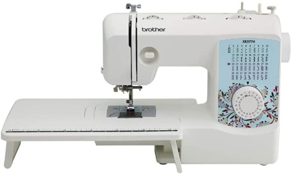 Brother Sewing and Quilting Machine, XR3774, 37 Built-in Stitches, Wide Table, 8 Included Sewing Feet