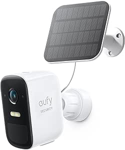 eufyCam 2C Pro add on Security Cameras Wireless Outdoor with Solar Panel 3W, Cameras for Home Security, Requires HomeBase 2, 2K Resolution, 180-Day Battery Life, IP67 Weatherproof and No Monthly Fee.