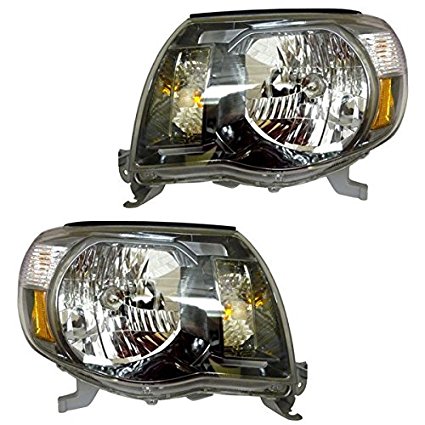 2005 2006 2007 2008 2009 2010 2011 Toyota Tacoma 2WD & 4WD (with Sport Package, Pre-Runner, X-Runner) Headlight Headlamp Composite Halogen Front Head Light Lamp Left & Right Side Set PAIR (05 06 07 08 09 10 11)