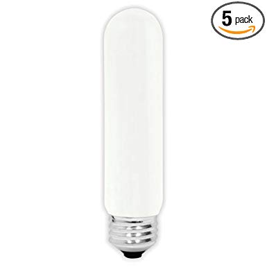 GE 45145-5 40-Watt Tubular Soft White T10 Light Bulb (5 Pack)