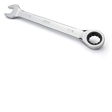 7/16 Inch TIGHTSPOT Ratchet Wrench with 5° Movement and Hardened, Polished Steel for Projects with Tight Spaces