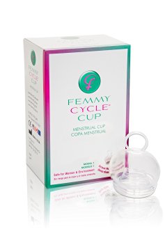 FemmyCycle Menstrual Cup Regular Size - No Spill Design using Highest Quality Medical Grade Silicone for Comfort, Durability and A Peace of Mind. Reusable, Eco-Friendly, and BPA-Free. Patented, Awarded, FDA Approved and Made in the USA