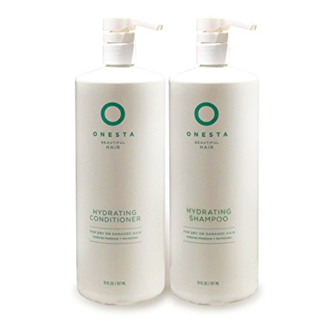 Onesta Hydrating Shampoo and Conditioner, 31 Fluid Ounce