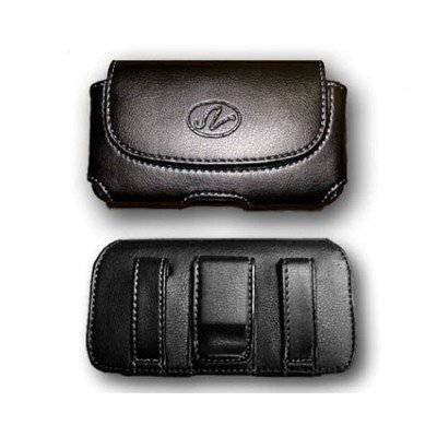 BRAND NEW BLACK HORIZONTAL LEATHER COVER BELT CLIP SIDE CASE POUCH FOR VERIZON Samsung Gusto 2 Two