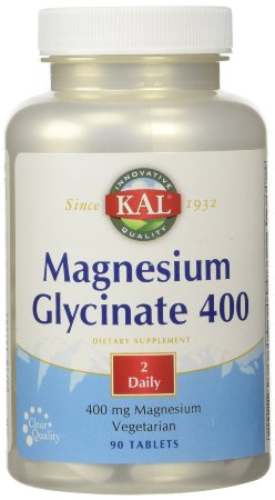 Kal Magnesium Glycinate -- 400 mg - 90 Tablets