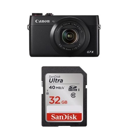 Canon PowerShot G7 X Digital Camera   32GB Memory Card