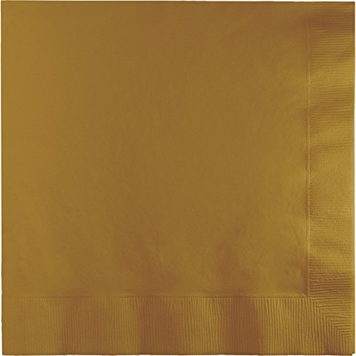 Creative Converting Mens Glittering Gold (Gold) Lunch Napkins