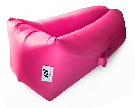 Outdoor Hangout Lay Bag - Inflatable Laysack Bed - Air Chair Lounger - Lazy Portable Sofa - Made from Durable Nylon - Most Comfortable with Unique Wide Lying Area