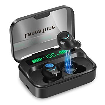 LancaTune True Wireless Earbuds in-Ear Headphones Dual Mic Auto-Pair Support Bluetooth 5.0 LED Display 3500mAh Charging Case Touch Sensor Control IPX5 Waterproof Sweat-Resistant HD Sound Deep Bass
