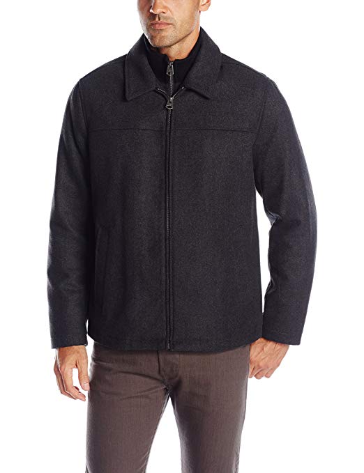 Dockers Men's Logan Wool Blend Open Bottom Bib Jacket