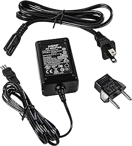 HQRP Replacement AC Adapter/Charger Compatible with Sony Mavica MVC-CD1000, MVC-CD200, MVC-CD250, MVC-CD300, MVC-CD350, MVC-CD400 Digital Camera with USA Cord & Euro Plug Adapter