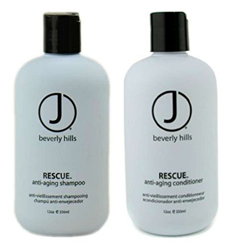 J Beverly Hills Rescue Anti-Aging Shampoo 12 oz   Rescue Conditioner 12 oz
