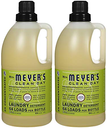 Mrs. Meyer's Clean Day Laundry Detergent, Lemon Verbena, 64 oz, 64 loads-2 pk