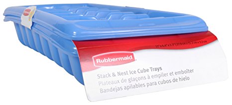 Rubbermaid Ice Cube Tray Set, 2 ct