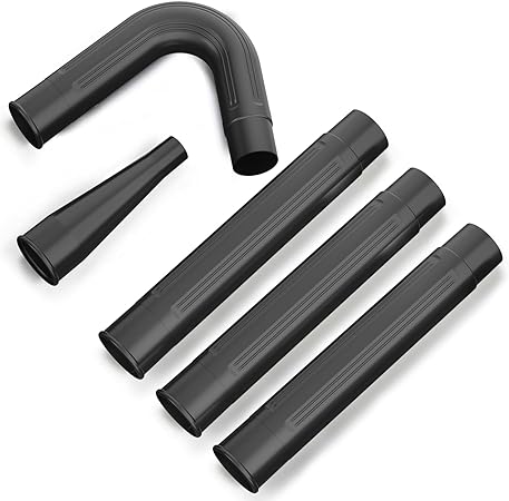 Sealegend Gutter Cleaning Kit Use with 2 1/2-Inch Wet/Dry Shop Vac Gutter Vacuum Attachment for Gutter Cleaning from The Ground Includes Blower Nozzle Elbow Nozzle and 3 Wands, Black