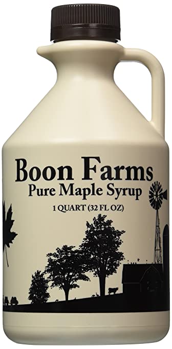 Boon Farms 100% Pure Maple Syrup, Grade A Dark (Formerly Grade B), 1 Quart - 32 Ounces