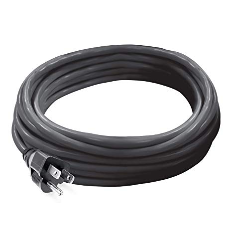 Sun Joe PJEXT20-163-BLK Vinyl Landscape Outdoor 20-Foot Extension Cord, Black