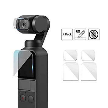 AFVO Screen Protector Tempered Glass for DJI OSMO Pocket (2 Screen Protector   2 Lens Protector)
