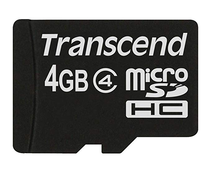 Transcend 4GB Micro SDHC Class 4 Memory Card