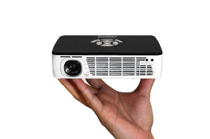 AAXA P300 PicoMicro LED Projector with 60 Minute Battery Life WXGA 1280x800 Resolution 400 Lumens HDMI Mini-VGA 15000 Hour LED Life Media Player