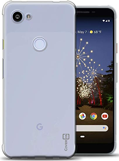 CoverON Slim Fit TPU Rubber FlexGuard Series for Google Pixel 3A Case, Clear