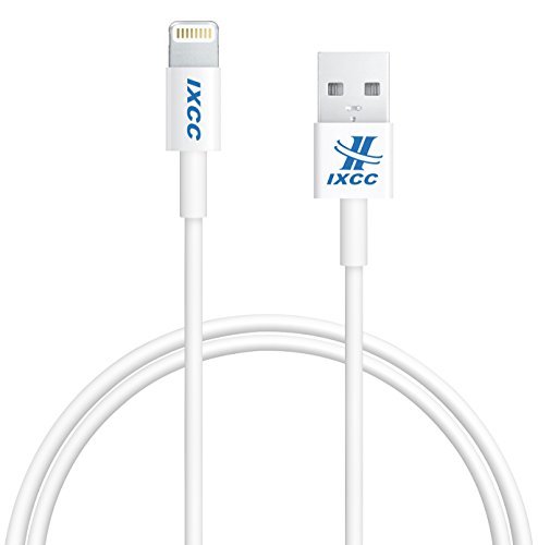 iXCC Element Series 3ft Apple MFi Certified Lightning 8pin to USB Charge and Sync Cable for iPhone SE566sPlusiPad MiniAirPro - White