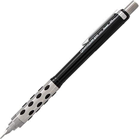 Pentel GraphGear 800 0.5mm Black Mechanical Drafting Pencil (PG805A)