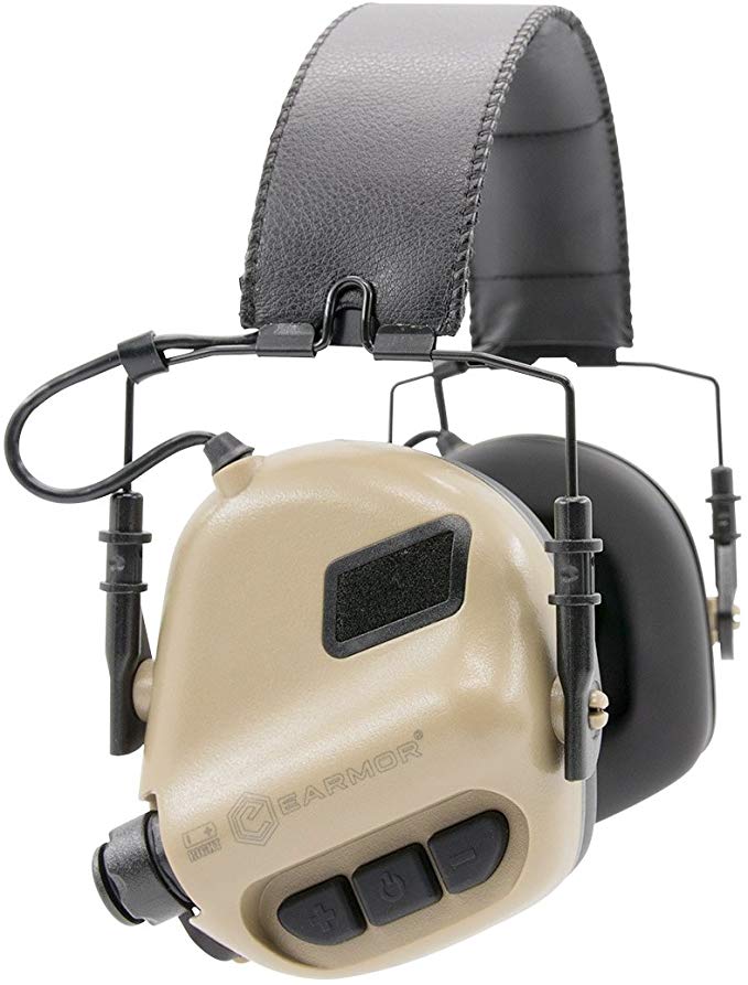 OPSMEN M31-MOD1 Sound Amplification Gun Shooting Noise Canceling Hearing Sport Protection Electronic Earmuff Classic Green Black Grey Pink Brown Tan Desert