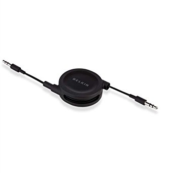 Belkin F3S004tt2.6-RTC Retractable Audio Cable for Apple iPod Touch - Speakers - Retail Packaging - Black