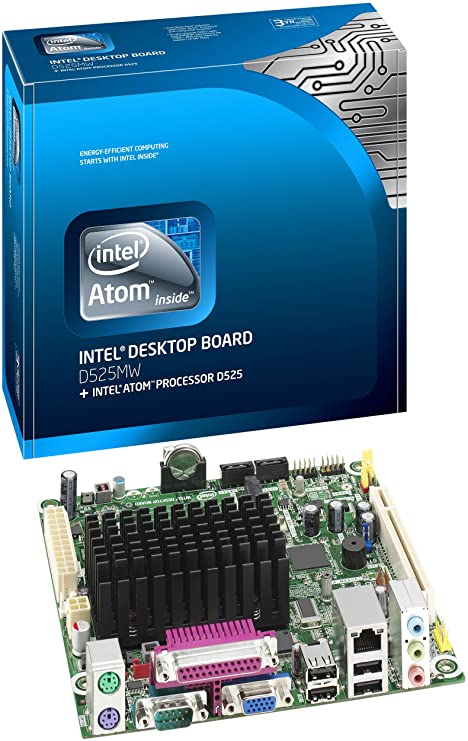 Intel Atom Dual-Core D525/Intel NM10/DDR3/A&V&GbE/Mini-ITX Motherboard BOXD525MW