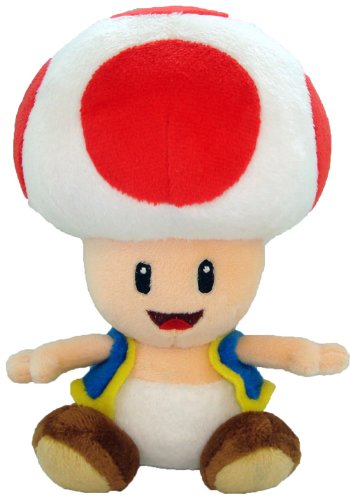 Super Mario Plush - 6" Toad Soft Stuffed Plush Toy Japanese Import