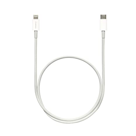 HomeSpot Short Lightning Cable 2 ft, Apple MFI Certified, USB C to Lightning Fast Charging Cord with Power Delivery for iPhone 13 12 11 Pro Max Mini, iPad Air, AirPods Pro (White)