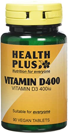 Health Plus Vitamin D 400iu Vitamin D Supplement - 90 Tablets