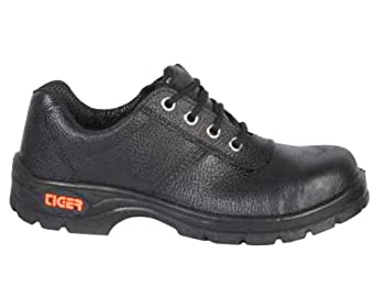 Tiger Black Lorex Safety Shoes, 8 Inch