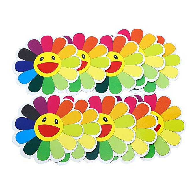 Hybsk Sunflower Waterproof Stickers Paster Reflective Stickers