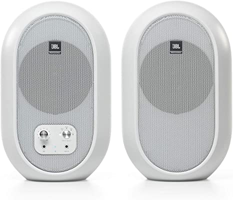 JBL JBL-104BTWH 1 Series 104BT Blue Tooth Studio Monitors Pair, White (JBL104-BT-WH)