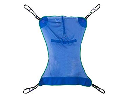 Mesh Full Body Sling, Patient Lift Sling, Large Size, 4 or 6 Points, 600 lb. Capacity, Without Head Support