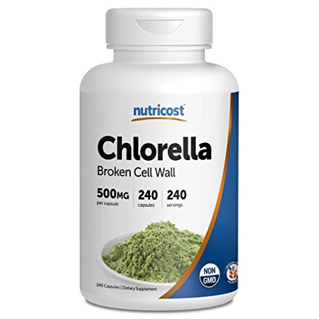 Nutricost Chlorella Capsules 500mg, 240 Capsules