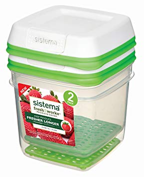 Sistema FreshWorks Medium Square Storage Container 1.5 L - 2 Pack