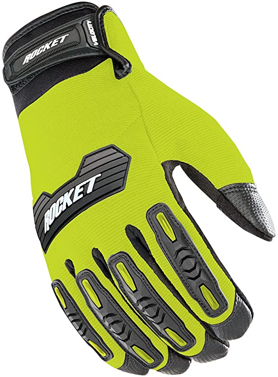 Joe Rocket Men's Velocity 2 Glove (Hi-Viz, X-Large)