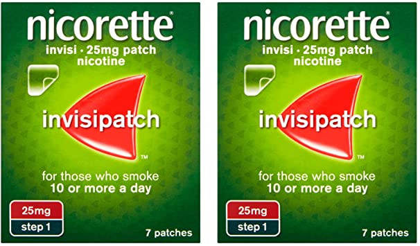 Nicorette InvisiPatch 25mg Quit Smoking Patch 2x7s