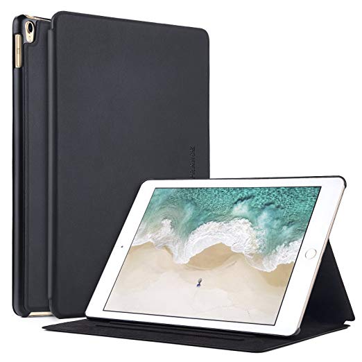 E-PRANCE Case for Apple iPad Pro 10.5 Inch, Smart Cover Auto Wake/Sleep, Black - Lifetime Replacement Warranty