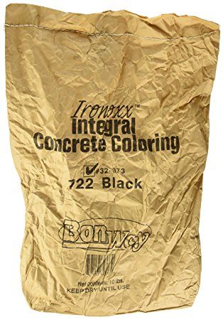 BonWay 32-373 Ironoxx Integral Concrete Pigment, 722 Black Ironoxx, 10-Pound Bag