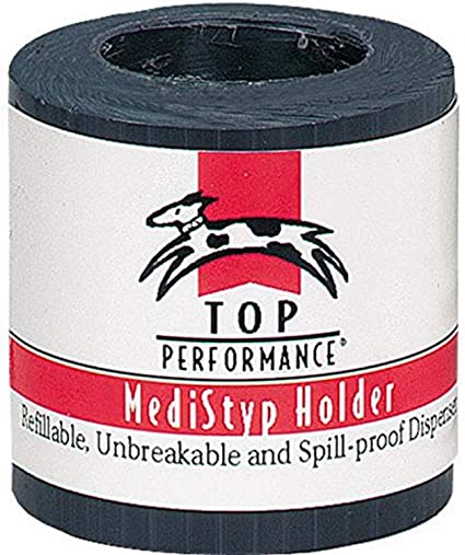 Top Performance  MediStyp Holder — Durable Holder for Dispensing Styptic Powder for Dogs and Cats, Black