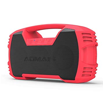 AOMAIS GO Bluetooth Speakers,Waterproof Portable Indoor/Outdoor 30W Wireless Stereo Pairing Booming Bass Speaker,30-Hour Playtime with 8800mAh Power Bank,Durable for Pool Party,Beach,Camping (Red)