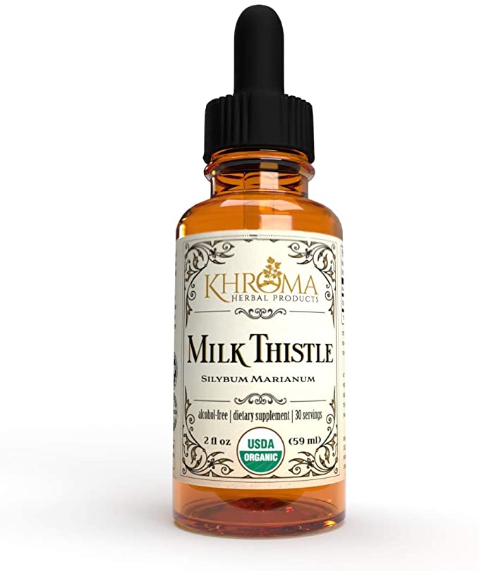 Organic Milk Thistle - 2 oz Liquid - 30 Servings - Khroma Herbal Products