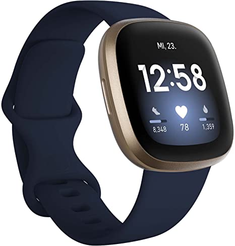 Fitbit Versa 3 - Gesundheits- & Fitness-Smartwatch&nbsp;mit 6-monatiger Premium-Mitgliedschaft, GPS, Tagesform-Index&nbsp;und bis zu 6  Tage Akku