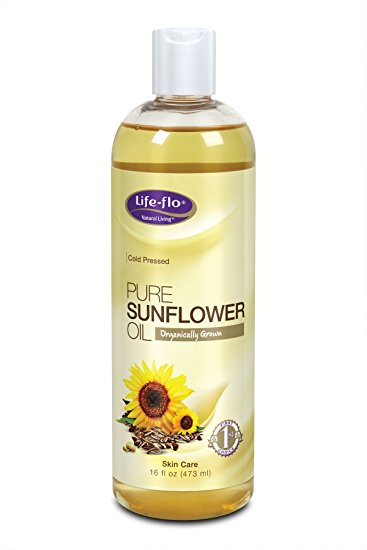 Life-Flo Organic Pure Sunflower Oil, 16 Ounce