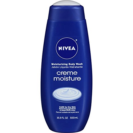 NIVEA Creme Moisture Moisturizing Body Wash 16.9 Fluid Ounce (Pack of 3)